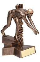 Billboard<BR> Male Swimming Trophy<BR> 6.5 & 8.5 Inches