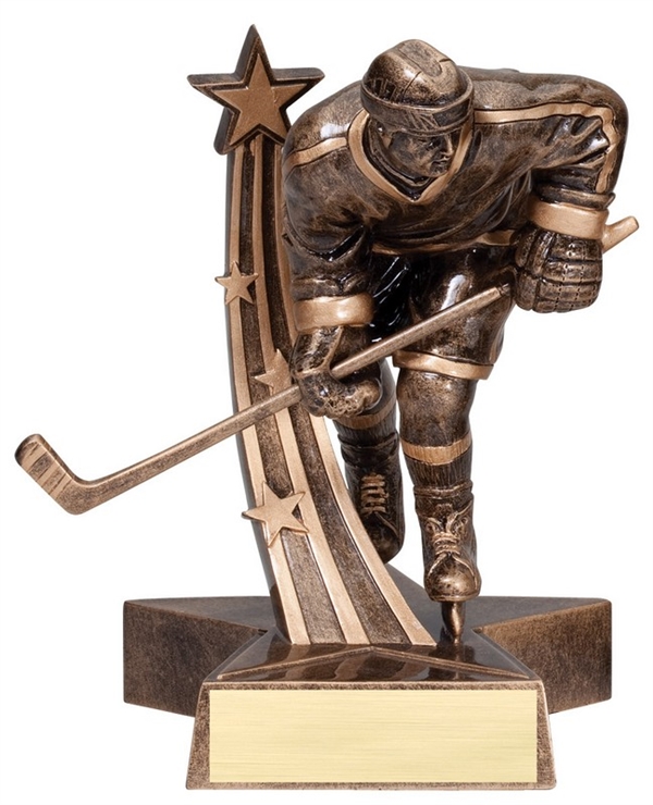 All-Star<BR> Ice Hockey Player Trophy<BR> 6.5 Inches
