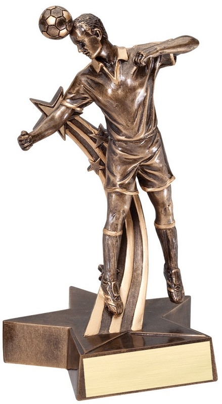 Superstar Male<BR> Soccer Trophy<BR> 6.5  Inches