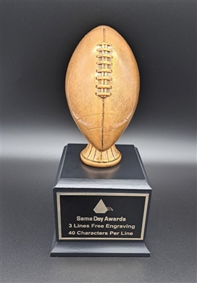 Premium Bronze <BR> Football Trophy<BR> 9 Inches