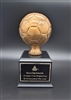 Premium Bronze <BR> Soccer Ball Trophy<BR> 9 Inches