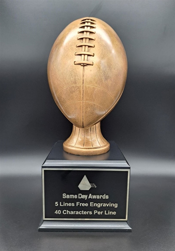 Up to 16 Year<BR>Premium Bronze <BR>Football Trophy<BR>17 Inches