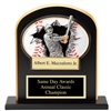 Ebony Stand Up<BR> Baseball Award<BR> 10" x 12"