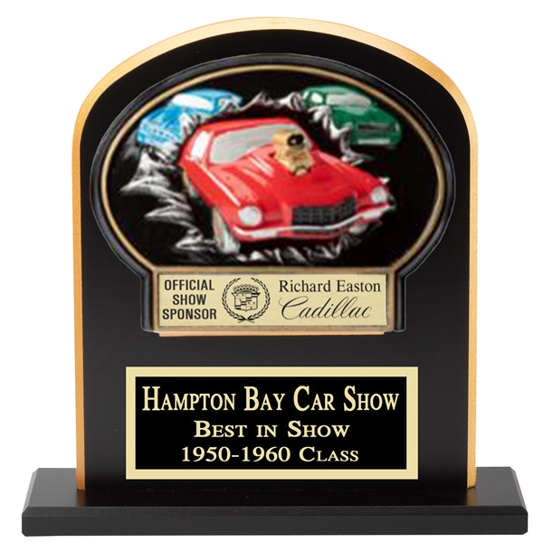 Ebony Stand Up<BR> Burst Muscle Car Show Award<BR> 8" x 10"