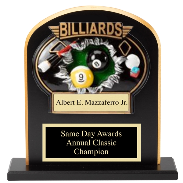Order Fast Awards 6 Star Billiards Trophy 