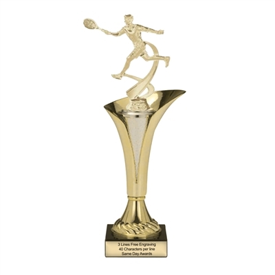 SAME DAY<BR>Typhoon Trophy Cup<BR> Male Motion Tennis<BR> 12.5 or 15 Inches