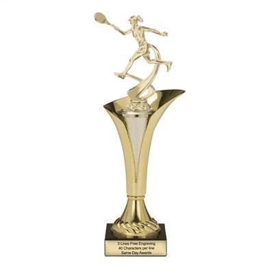 SAME DAY<BR>Typhoon Trophy Cup<BR> Female Motion Tennis<BR> 11.5 or 14.5 Inches