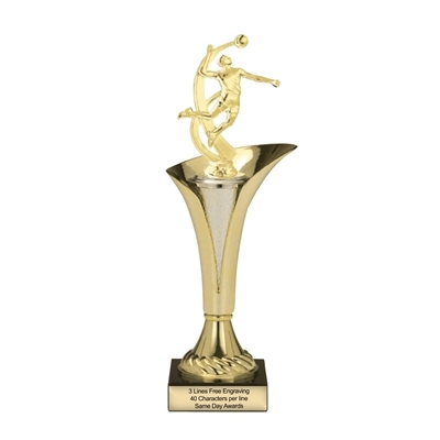 SAME DAY<BR>Typhoon Trophy Cup<BR> Male Volleyball<BR> 11.5 or 14.5 Inches