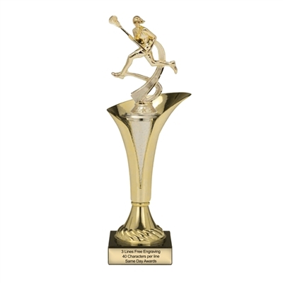 SAME DAY<BR>Typhoon Trophy Cup<BR> Female Lacrosse<BR> 12.5 or 15 Inches