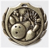 SAME DAY<BR>Burst Bowling Medal<BR> 2.25 Inches