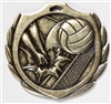 SAME DAY<BR>Burst Volleyball Medal<BR> 2.25 Inches