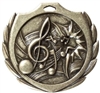 SAME DAY<BR>Burst Music Medal<BR> 2.25 Inches