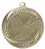 SAME DAY <BR>Laurel Wreath Track<BR> Gold <BR> 2.25 Inch Medal