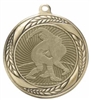 SAME DAY <BR>Laurel Wreath Wrestling<BR> Gold <BR> 2.25 Inch Medal