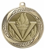 SAME DAY <BR>Laurel Wreath Victory <BR> Gold <BR> 2.25 Inch Medal