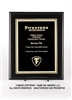 SAME DAY<BR>Ebony Finish Plaque<BR> Economy Corporate<BR> Black and Gold<BR> 8x10 or 9x12 Inches