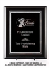 SAME DAY<BR>Ebony Finish Plaque<BR> Economy Corporate<BR> Black and Silver<BR> 8x10 or 9x12 Inches