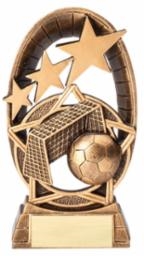 SAME DAY<BR> Radiant Star<BR> Soccer Trophy<BR> 6.5 Inches