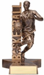 SAME DAY<br> BILLBOARD MALE BASKETBALL TROPHY <BR> 6.5 INCHES
