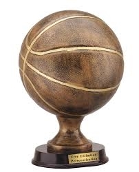 SAME DAY<BR>Premium Bronze<BR> Basketball Trophy<BR> 13 Inches