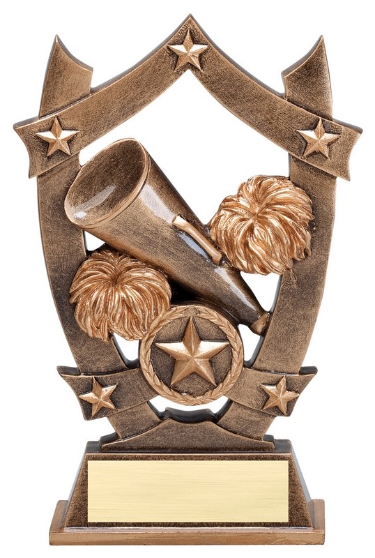SAME DAY<BR>Sport Star<BR> Cheer Trophy<BR> 6.25 Inches
