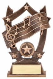 SAME DAY<BR>Sport Star<BR> Music Trophy<BR> 6.25 Inches