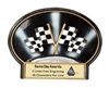 Burst Thru Checkered Flag <BR> Wall Plaque or Stand Up Trophy<BR> 7 1/4" x 5"