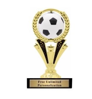 Spinner <BR> Soccer Trophy<BR> 6.5 Inches