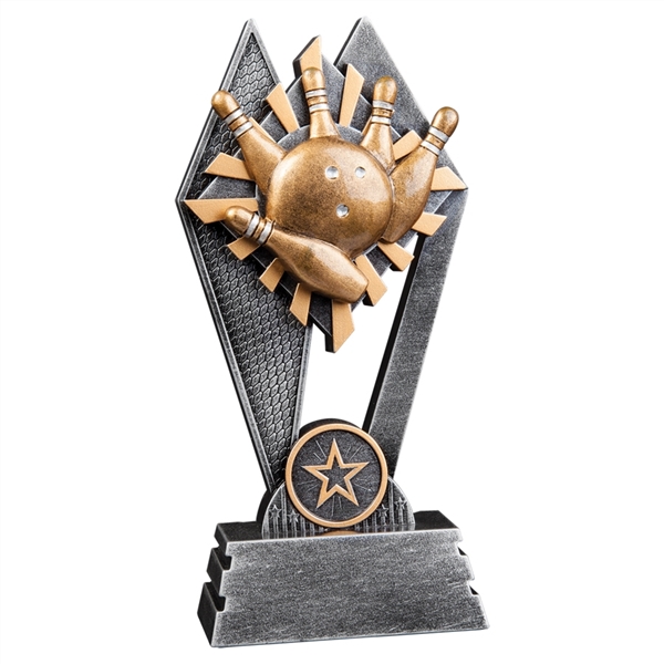 Sun Ray<BR> Bowling Trophy<BR> 8 Inches