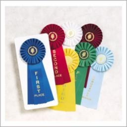 Rosette Ribbons<BR> 1st-6th Place<BR> Honorable Mention<BR> 4.5"x11"