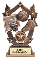Sport Star<BR> Basketball Trophy<BR> 6.25 Inches