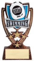 4 Star<BR> Swimming Trophy<BR> 6 Inches