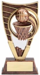 Shield Basketball Trophy<BR> 7 Inches