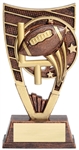 Shield Football Trophy<BR> 9 Inches