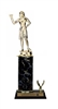 Single Column - 1 Trim<BR> Female Dart Thrower Trophy<BR> 10-12 Inches<BR> 10 Colors