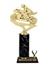 Single Column - 1 Trim<BR> Racing Motorcycle Trophy<BR> 10-12 Inches<BR> 10 Colors