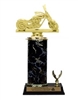 Single Column - 1 Trim<BR> Chopper Motorcycle Trophy<BR> 10-12 Inches<BR> 10 Colors