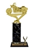 Single Column - 1 Trim<BR> Soft Tail Motorcycle Trophy<BR> 10-12 Inches<BR> 10 Colors