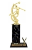 Single Column - 1 Trim<BR> Female Volleyball Trophy<BR> 10-12 Inches<BR> 10 Colors