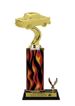 Single Flame Column<BR>1 Side Trim<BR> 57 Chevy Trophy<BR> 10-12 Inches