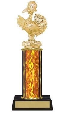 Single Column<BR> Turkey Trophy<BR> 10-12 Inches<BR> 9 Colors