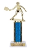 Single Column<BR> Female Pickleball Trophy<BR> 10-12 Inches<BR> 10 Colors