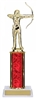 Single Column<BR> F Archery Trophy<BR> 10-12 Inches<BR> 10 Colors