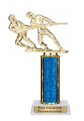 Single Column<BR> Double Tug O War Trophy<BR> 10-12 Inches<BR> 9 Colors