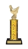 Single Column<BR> Chicken Trophy<BR> 10-12 Inches<BR> 10 Colors