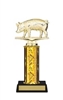Single Column<BR> Hog Trophy<BR> 10-12 Inches<BR> 10 Colors