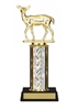 Single Column<BR> Doe Deer Trophy<BR> 10-12 Inches<BR> 10 Colors