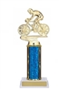 Single Column<BR> Male Racing Bike Trophy<BR> 10-12 Inches<BR> 10 Colors