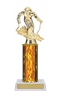Single Column<BR> F Ski Trophy<BR> 10-12 Inches<BR> 10 Colors