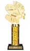 Single Column<BR> Piano Trophy<BR> 10-12 Inches<BR> 9 Colors